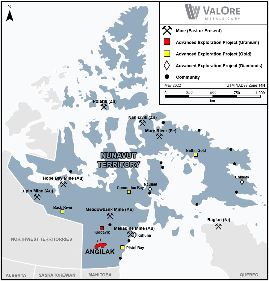Regional setting of Angilak Property Uranium Project